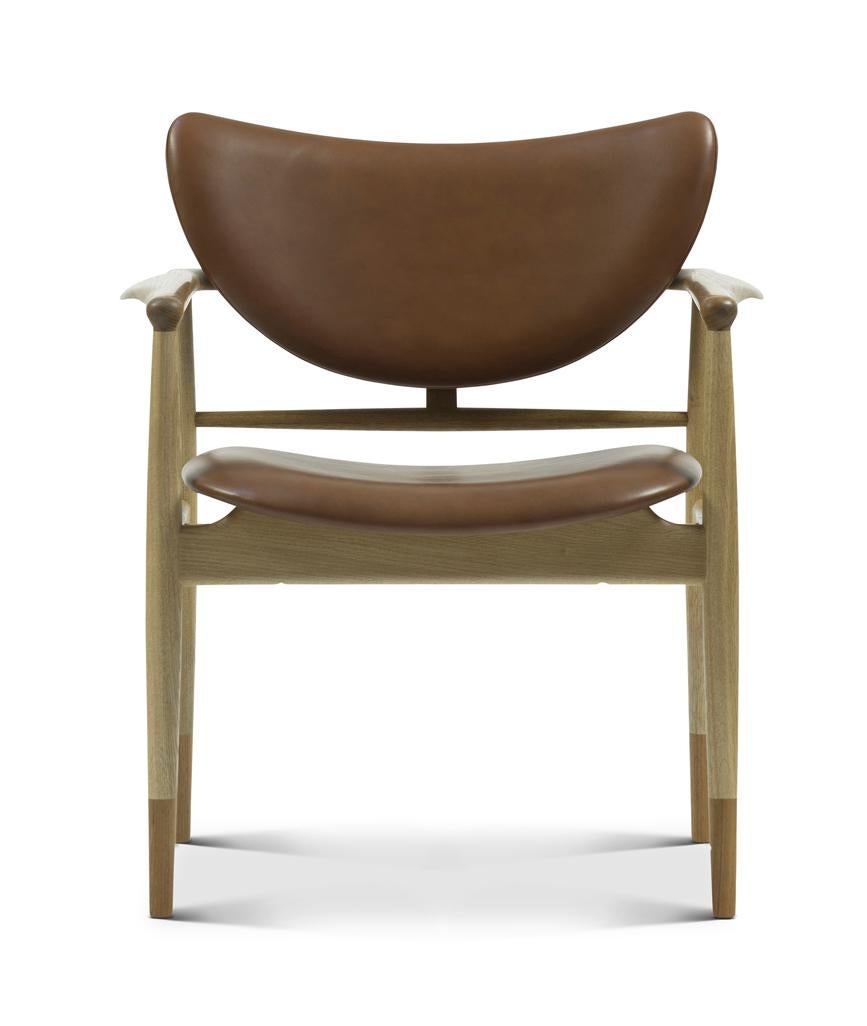 Modern Finn Juhl 48 Chair, Wood and Leather