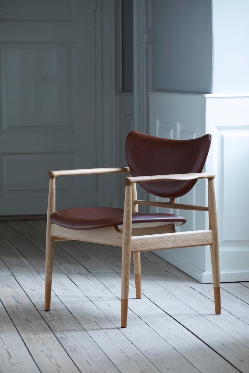 Finn Juhl 48 Chair, Wood and Leather 1