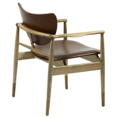 Finn Juhl 48 Chair, Wood and Leather
