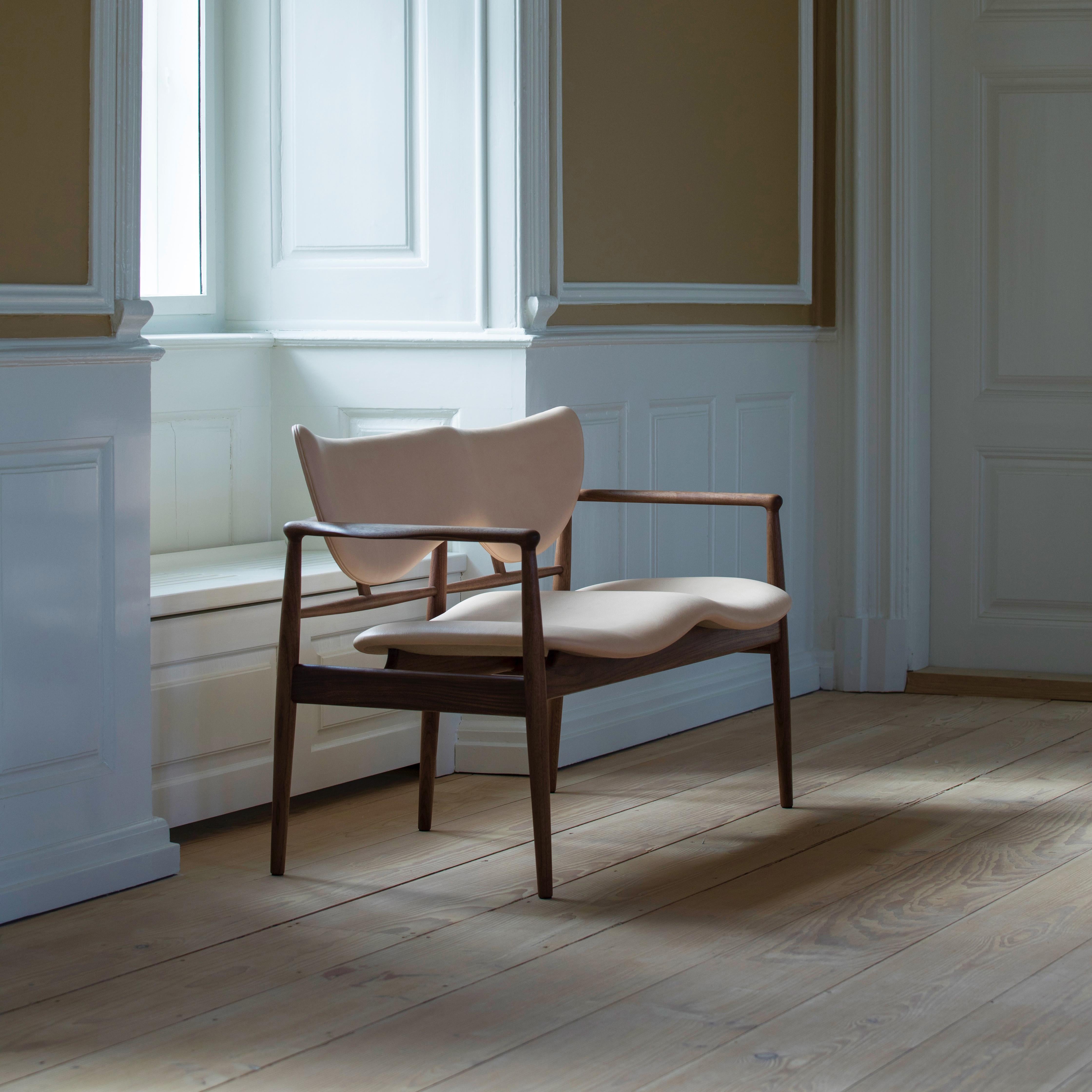 Finn Juhl 48 Sofa Bench Wood and Leather Iconic Danish Modern Design 6