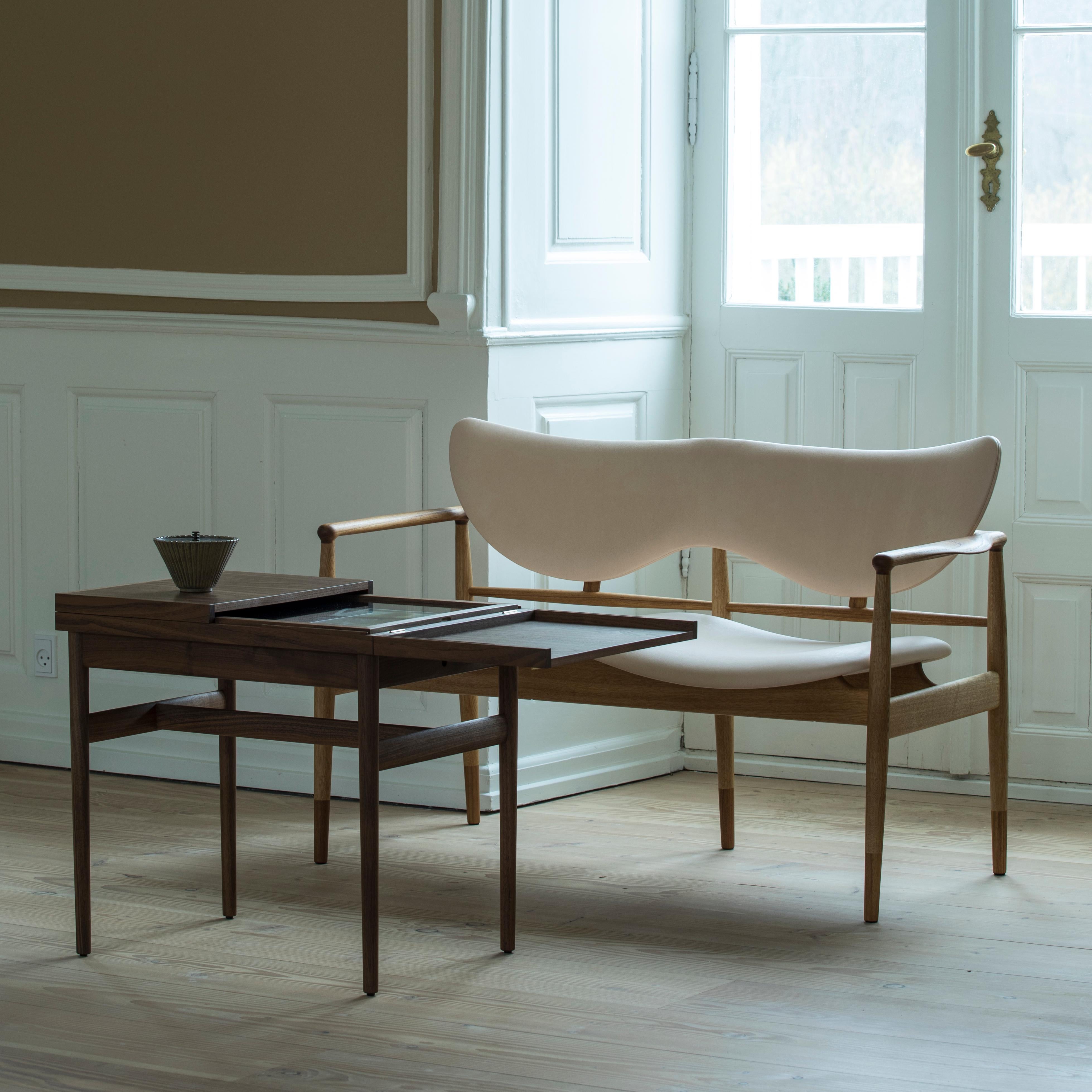 Finn Juhl 48 Sofa Bench Wood and Leather Iconic Danish Modern Design 9