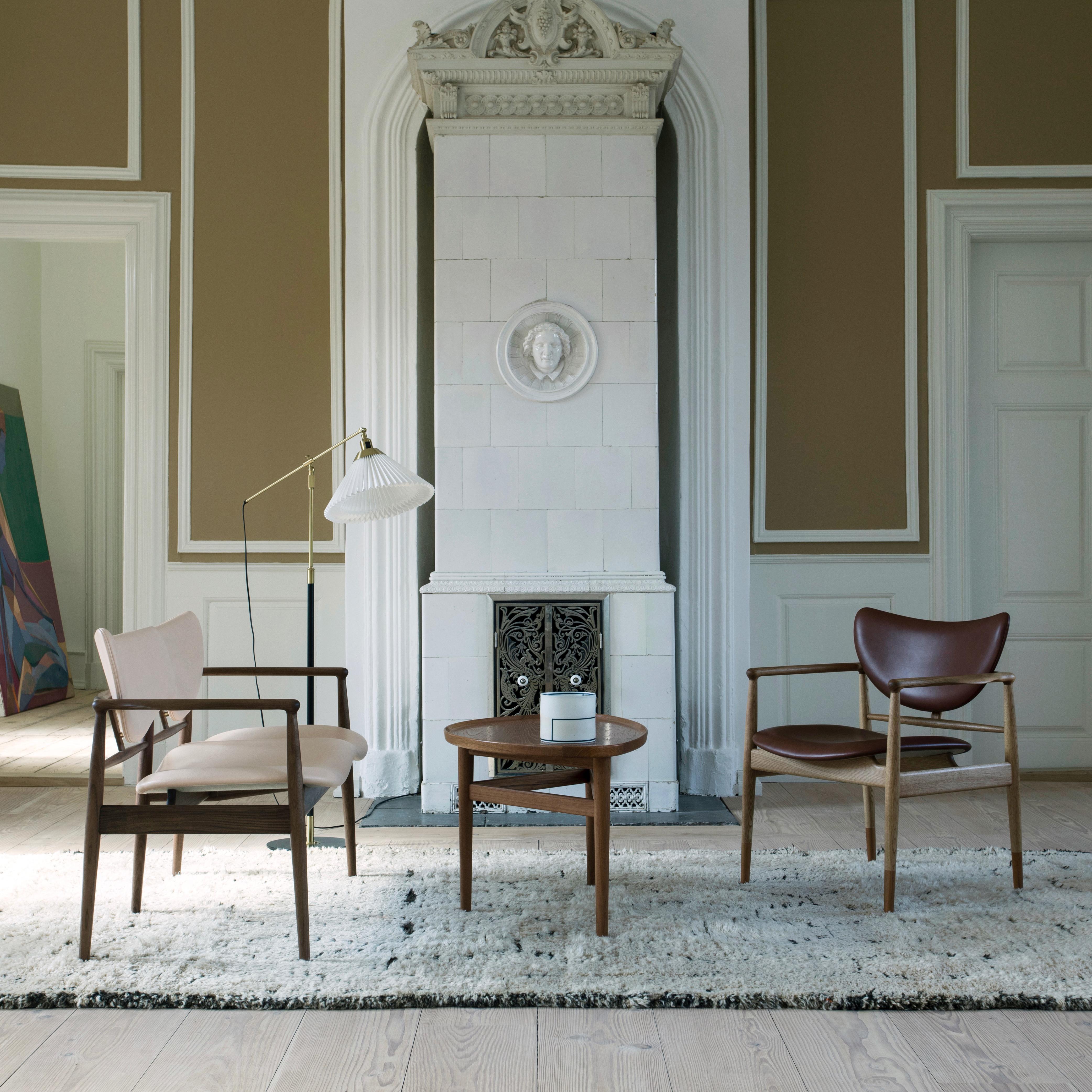 Finn Juhl 48 Sofa Bench Wood and Leather Iconic Danish Modern Design 4