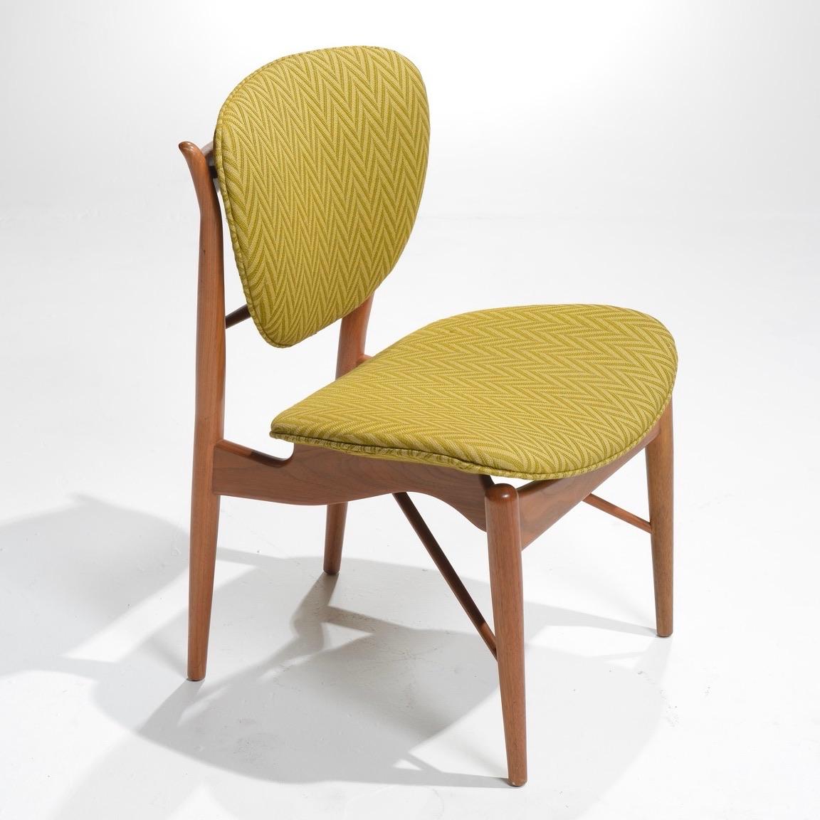Mid-Century Modern Finn Juhl 51 Chairs by Baker, 1952 For Sale