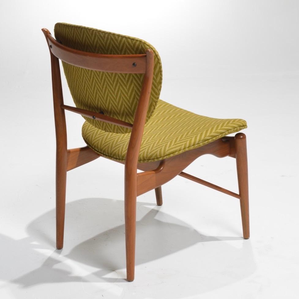 Walnut Finn Juhl 51 Chairs by Baker, 1952 For Sale