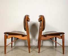 Finn Juhl 51 Chairs by Baker in Walnut