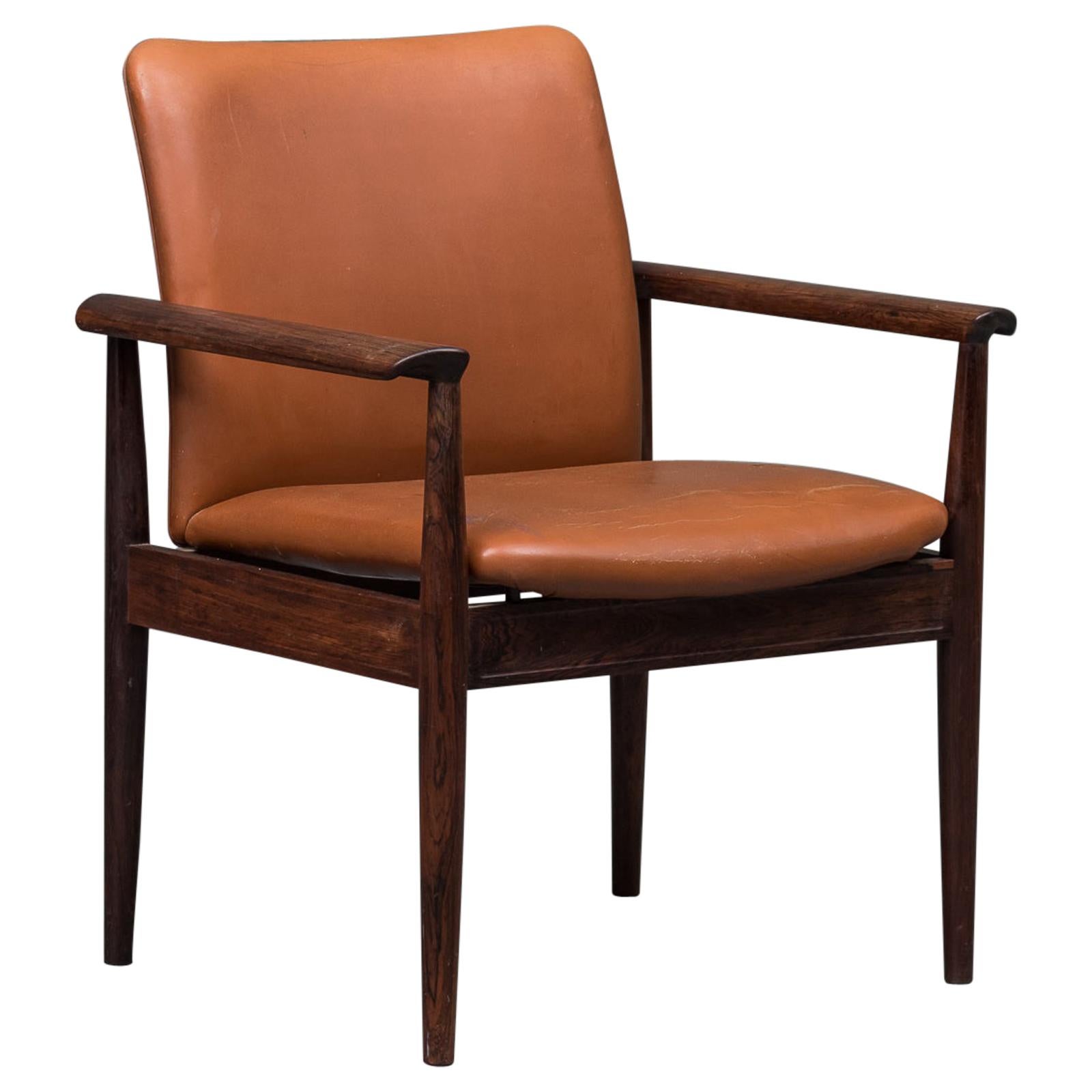 Finn Juhl Armchair 209 Diplomat, Early 1960s For Sale