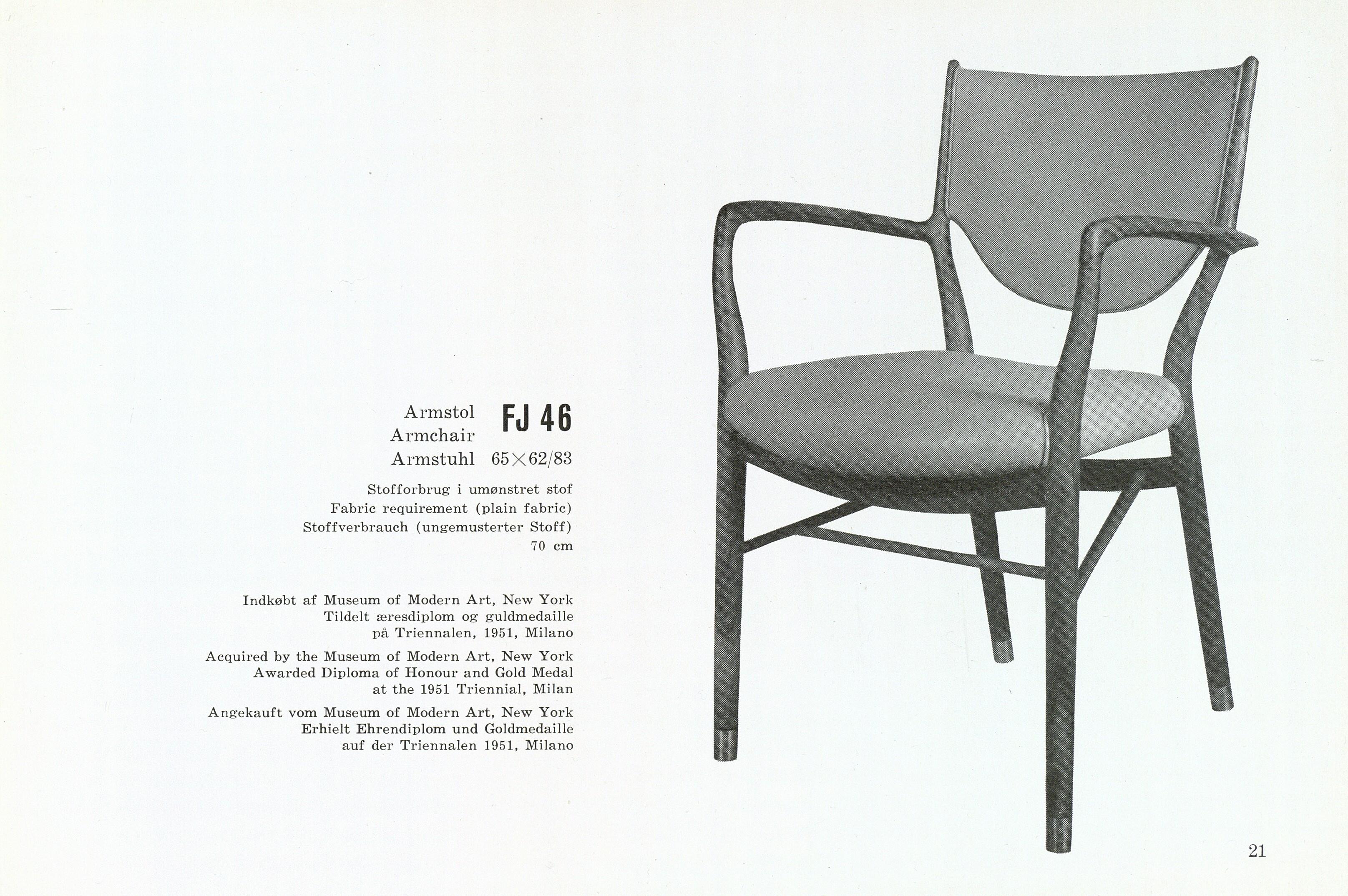 Finn Juhl Armchair NV46 by Niels Vodder in Teakwood & Natural Leather, 1950s 9