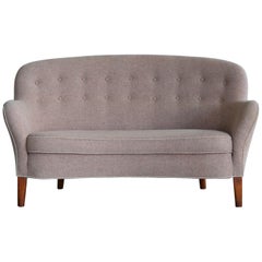 Finn Juhl Attributed Danish Loveseat Model 188 by Slagelse Mobelvaerk, 1940s