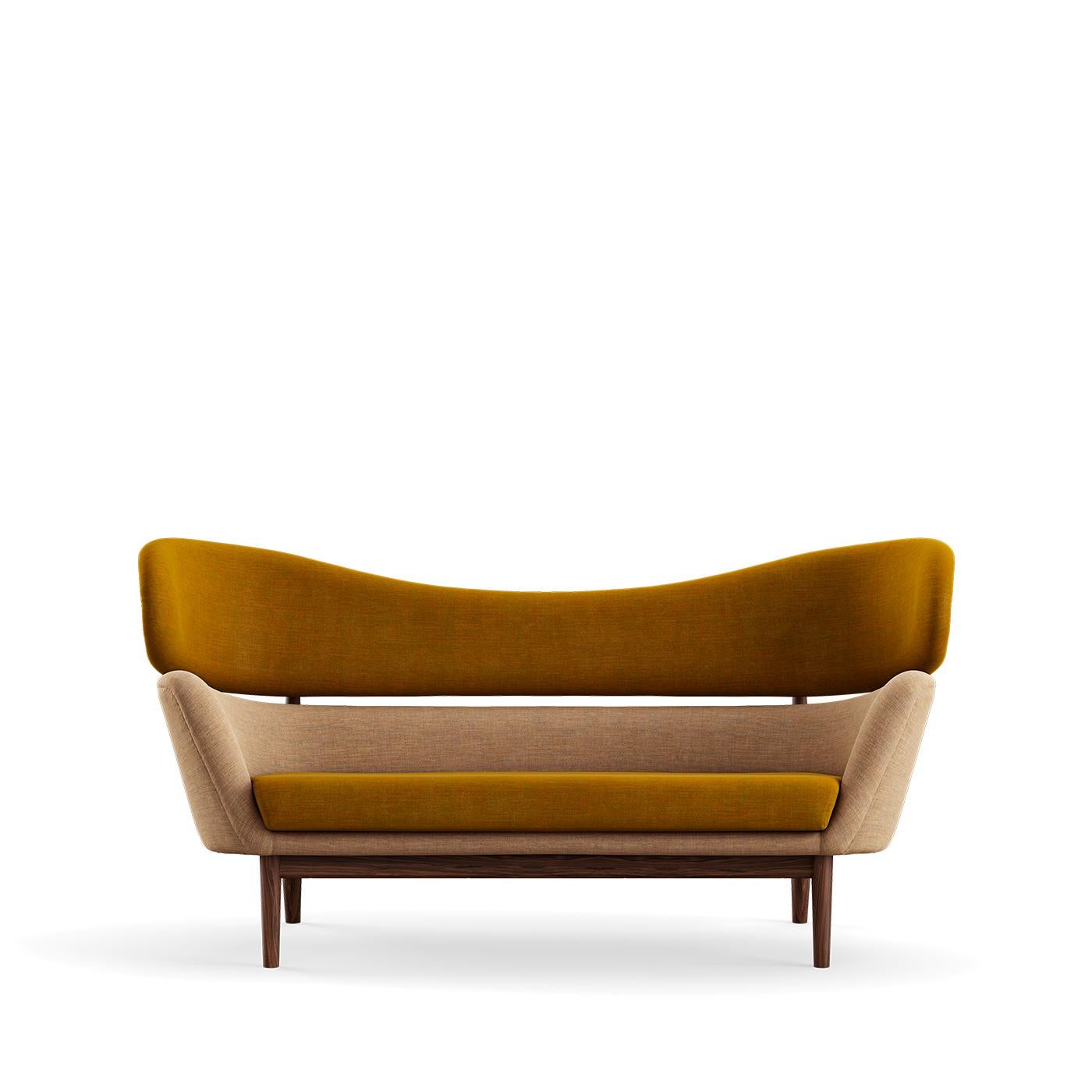 Modern Finn Juhl Baker Sofa Remix 412-242 Walnut