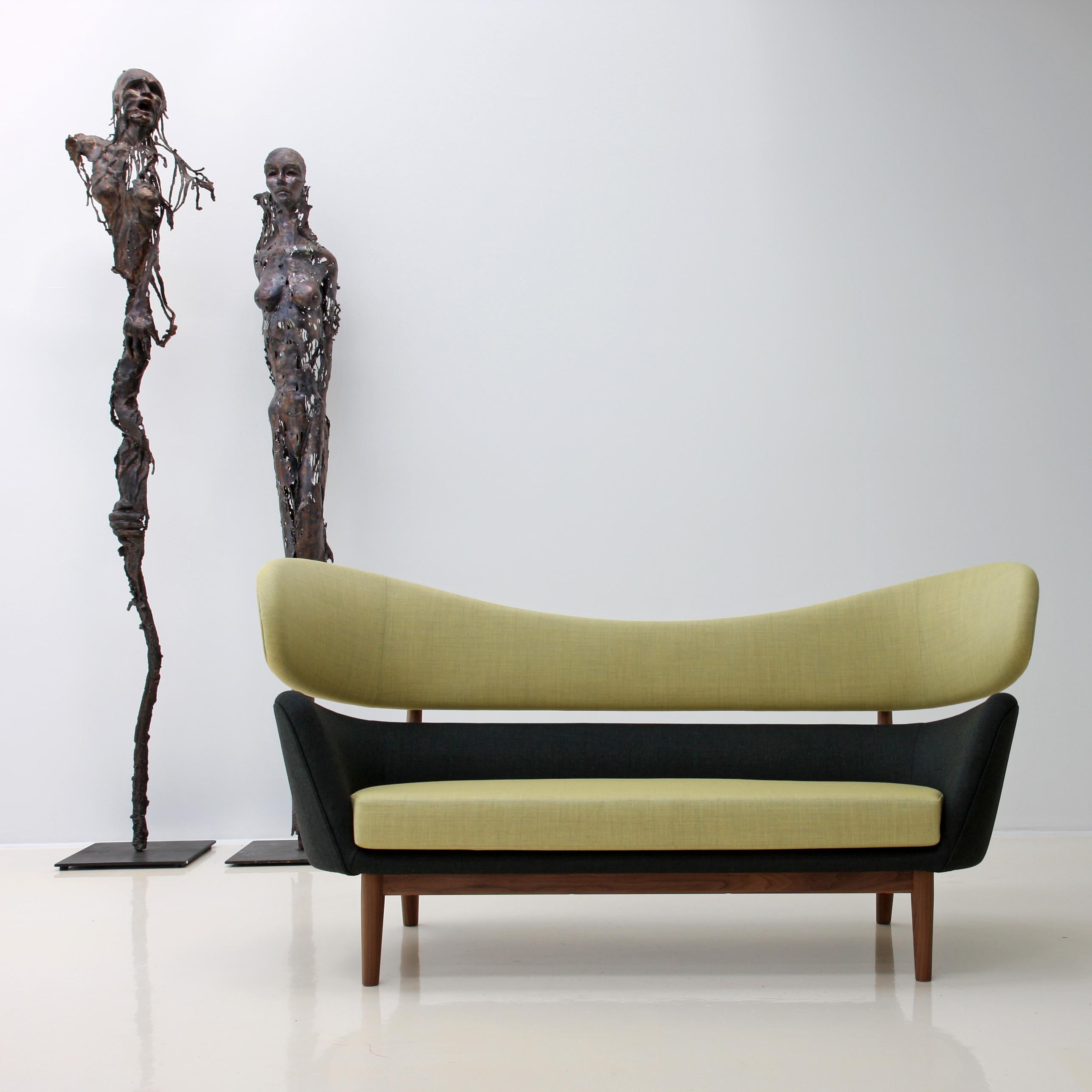 Finn Juhl Baker Sofa Wood and Fabric 3