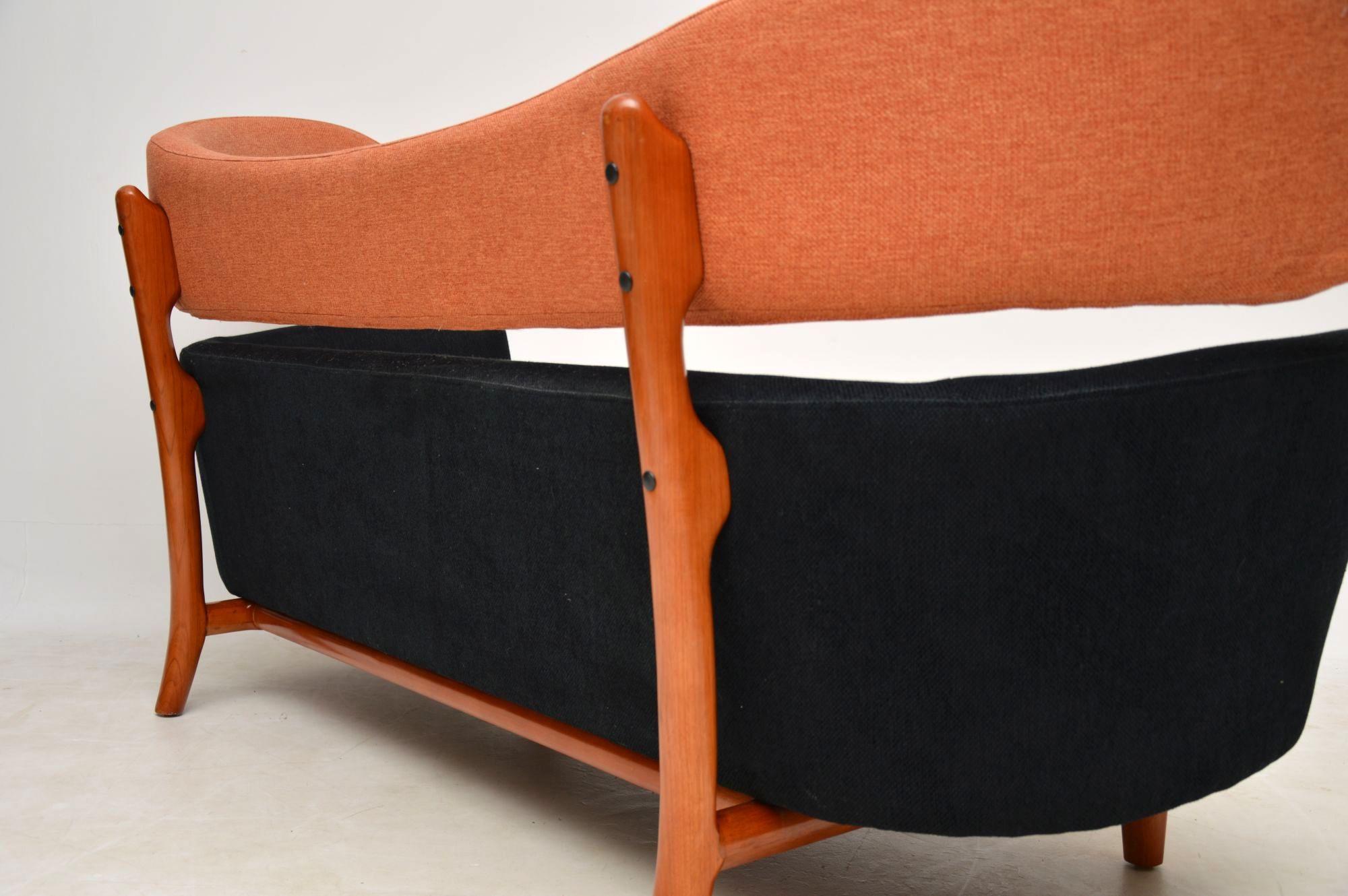 Fabric Finn Juhl Baker Style Retro Sofa