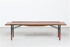Finn Juhl Bench BO-101 of Teak with Brass Edge by Bovirke, Denmark, 1950s