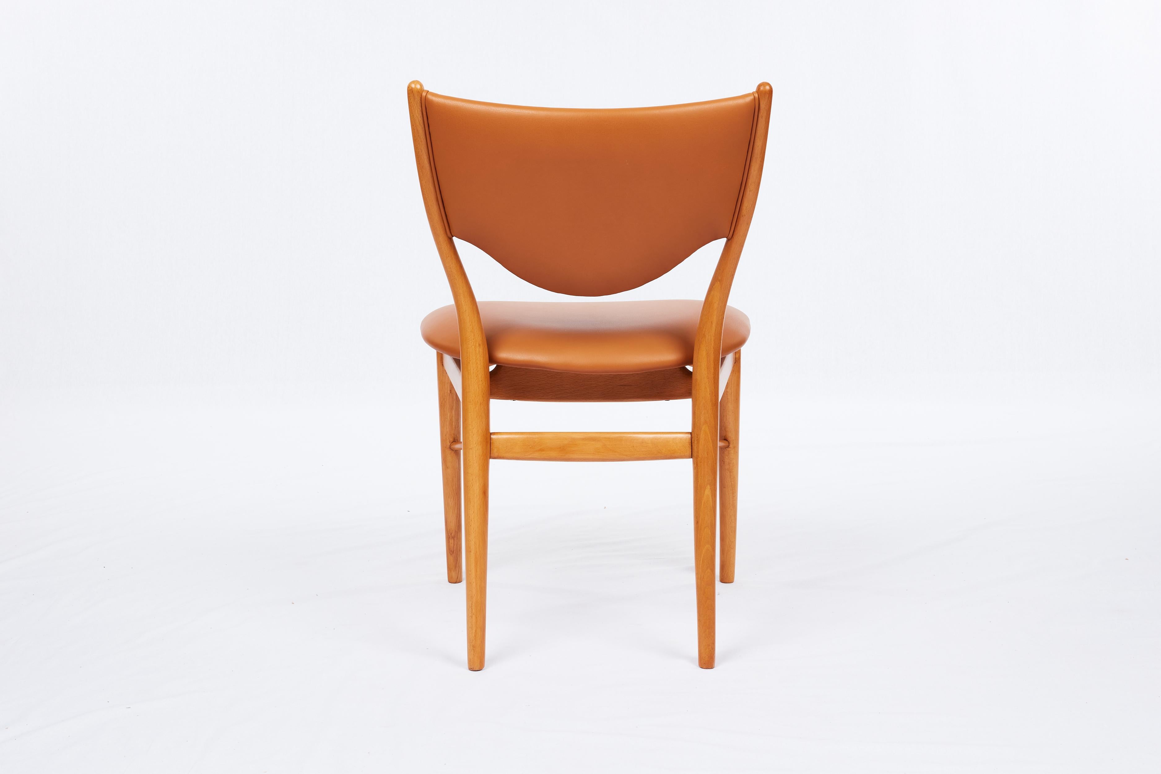 Leather Finn Juhl BO-63 Chair