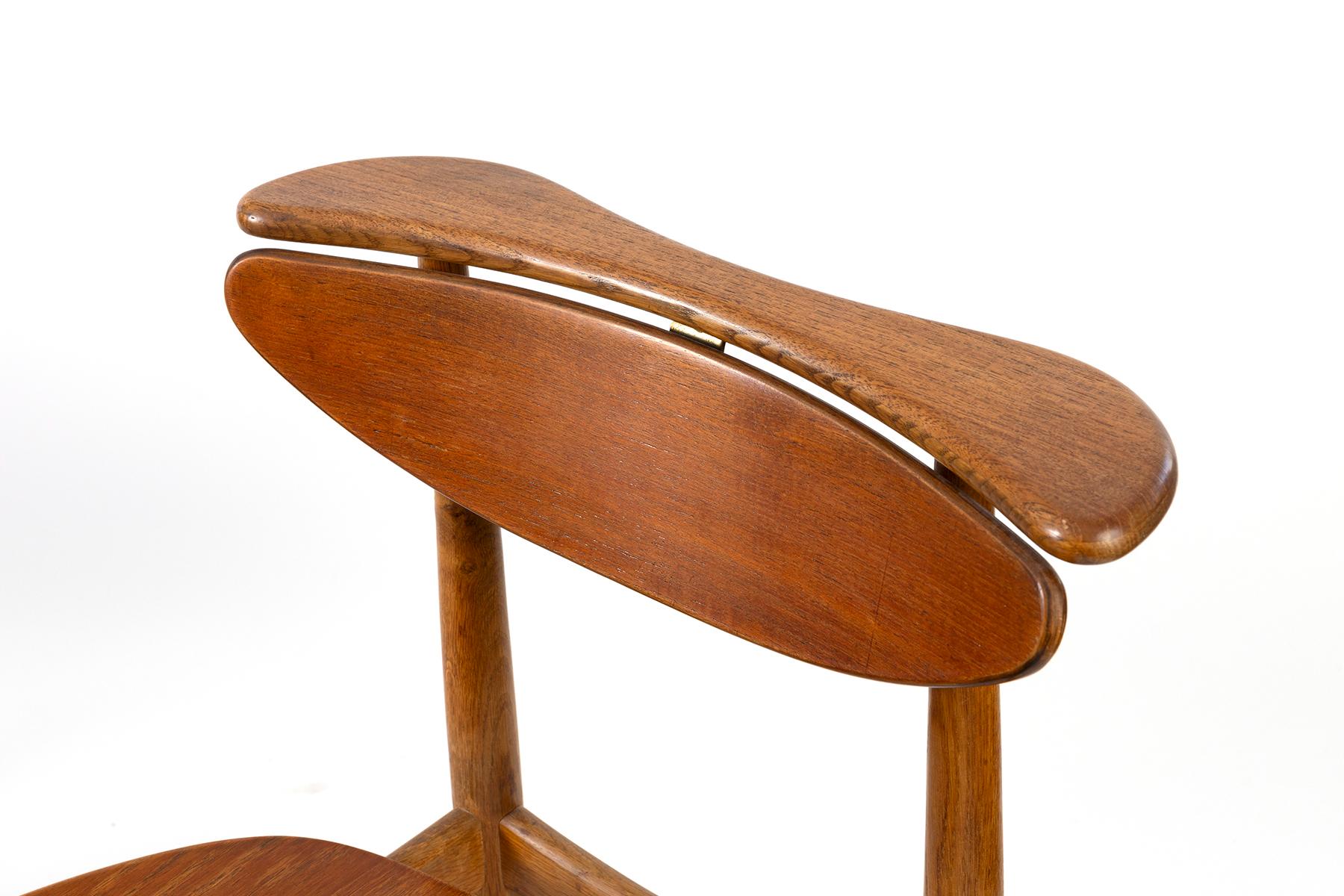Three very rare Finn Juhl for Bovirke occasional or dining room chairs circa late 1950’s.