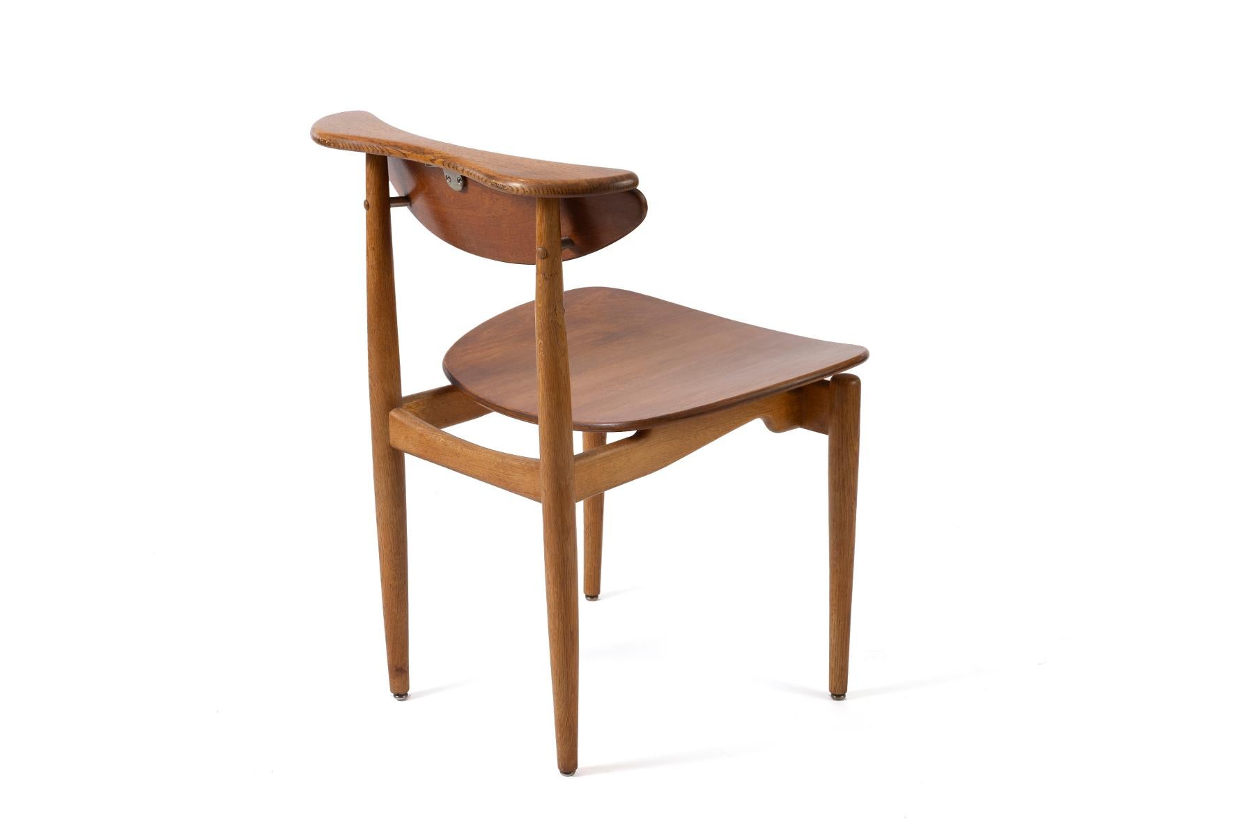 Danish Finn Juhl Bovirke Rare Mid Century Teak Chairs