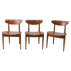 Finn Juhl Bovirke Rare Mid Century Teak Chairs