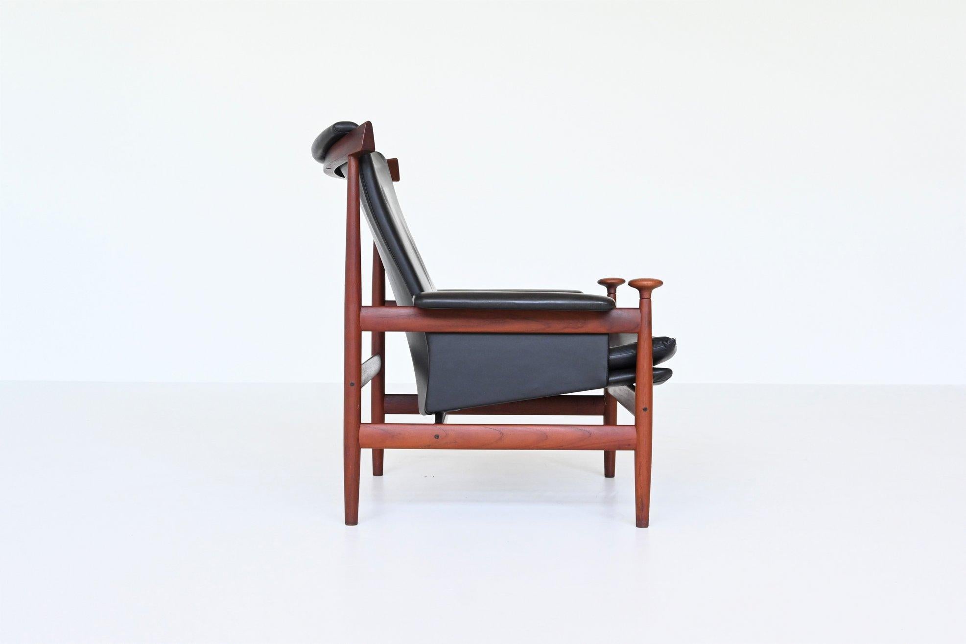 Mid-Century Modern Finn Juhl Bwana Lounge Chair France and Son Denmark 1962