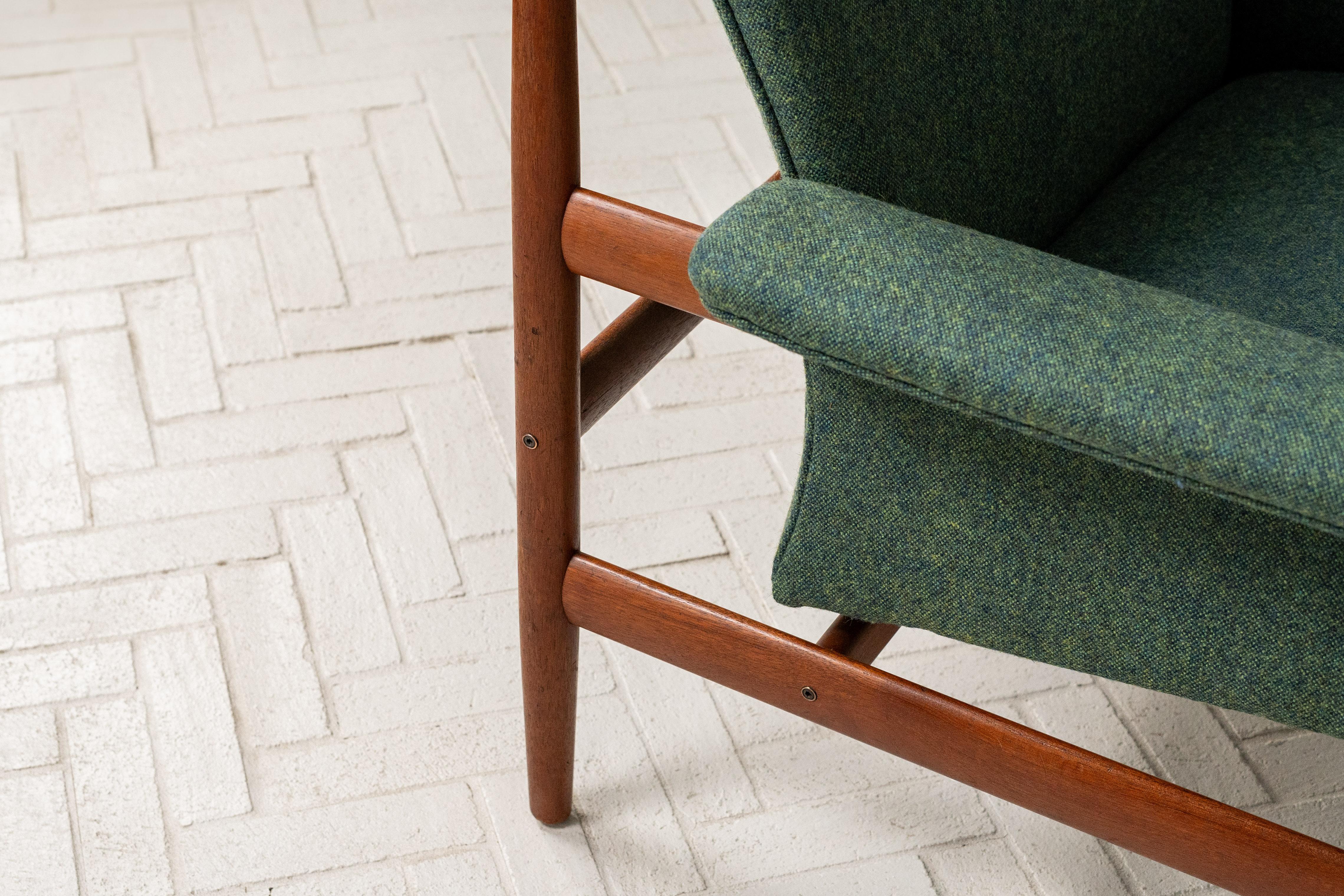 Finn Juhl Bwana Lounge Chair & Ottoman For Sale 3