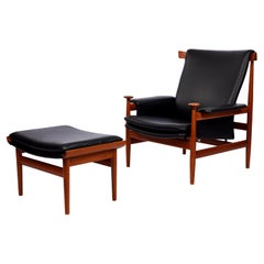 Finn Juhl "BWANA" Lounge Chair with Footstool