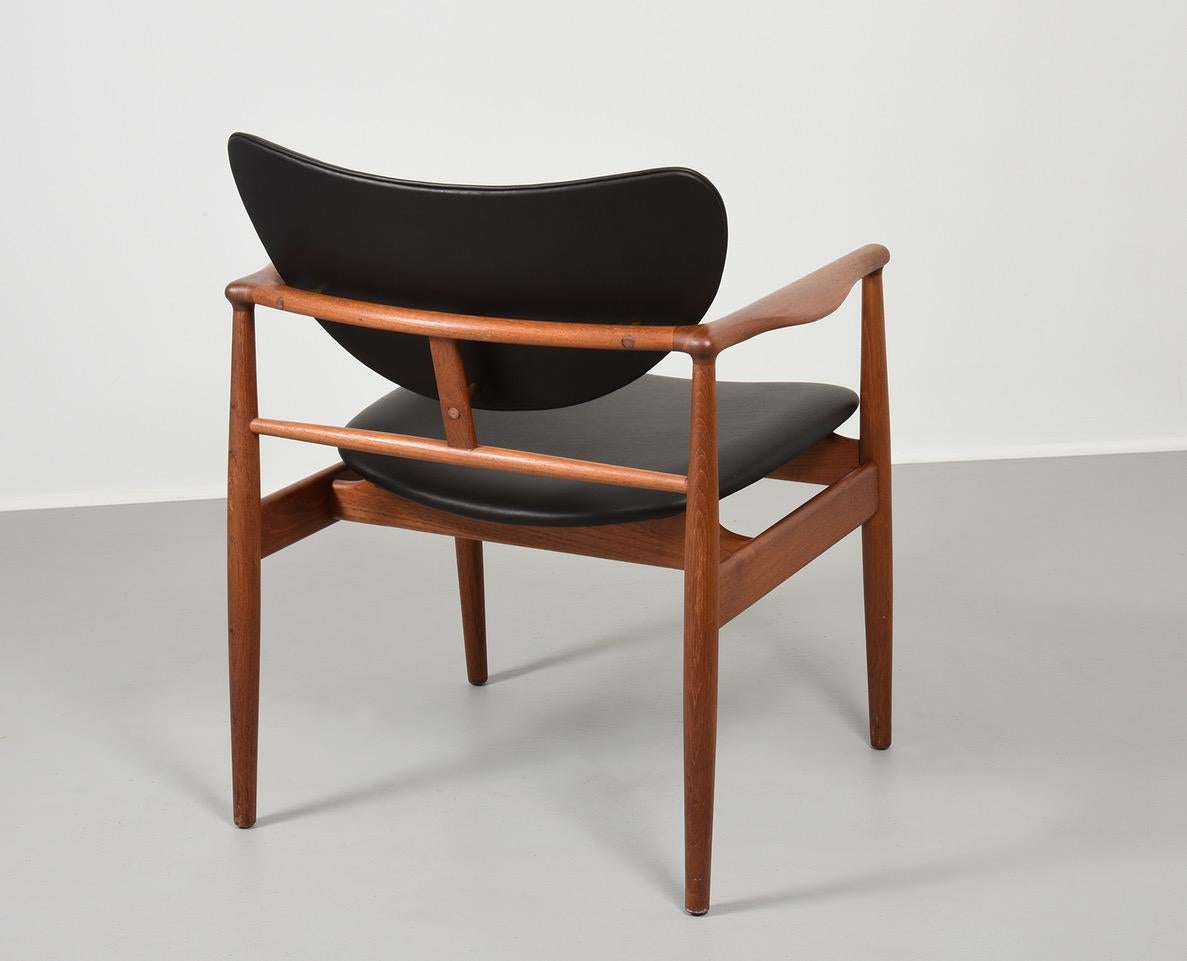 Finn Juhl by Niels Vodder, Pair of Armchairs, Model NV48 2