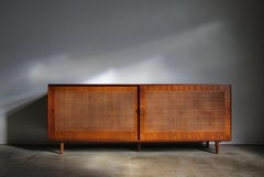 Finn Juhl Cane Front Credenza for Baker, 1950s