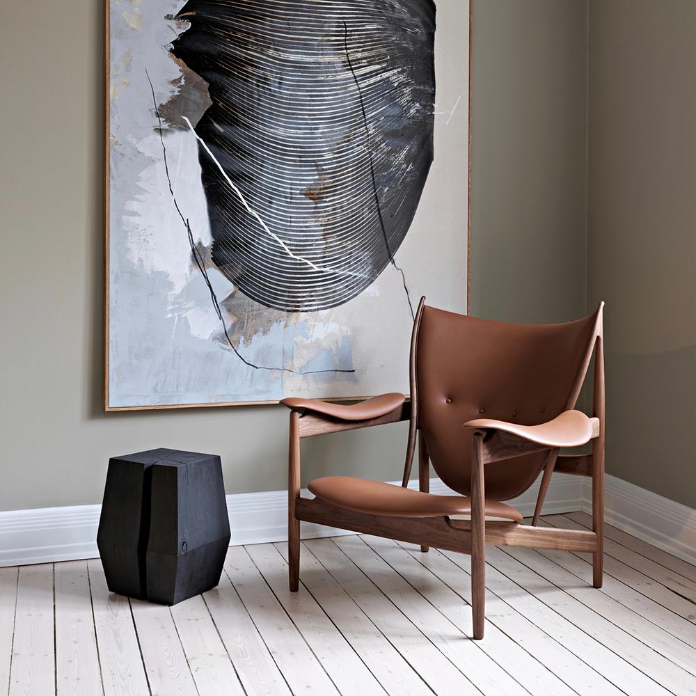 Finn Juhl Poltrona Chieftain Legno e pelle 3