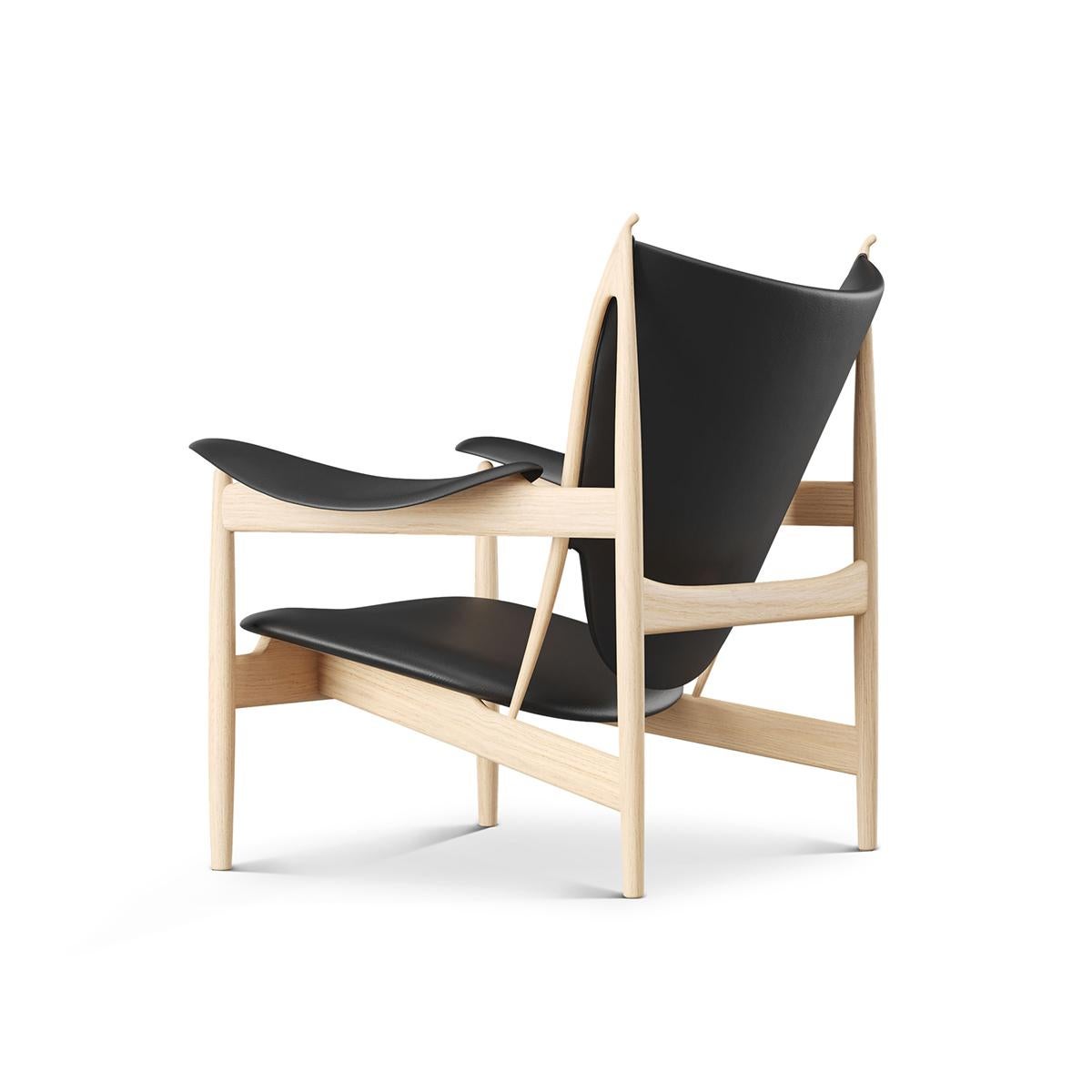 Moderno Finn Juhl Poltrona Chieftain Legno e pelle
