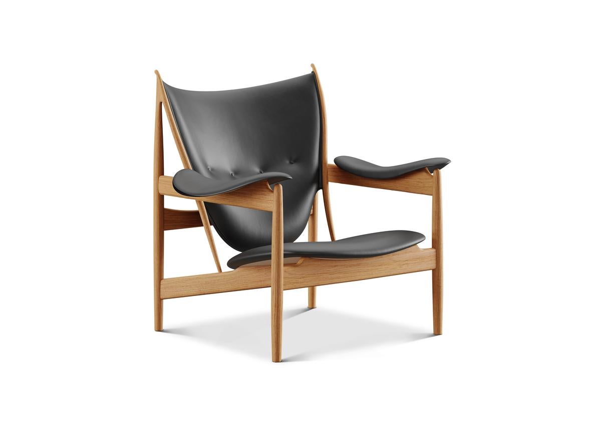 Moderno Finn Juhl Poltrona Chieftain Legno e pelle