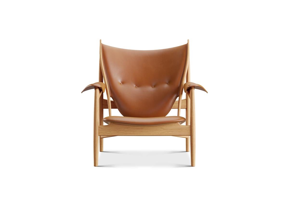 Danish Finn Juhl Chieftain Armchair Wood and Leather