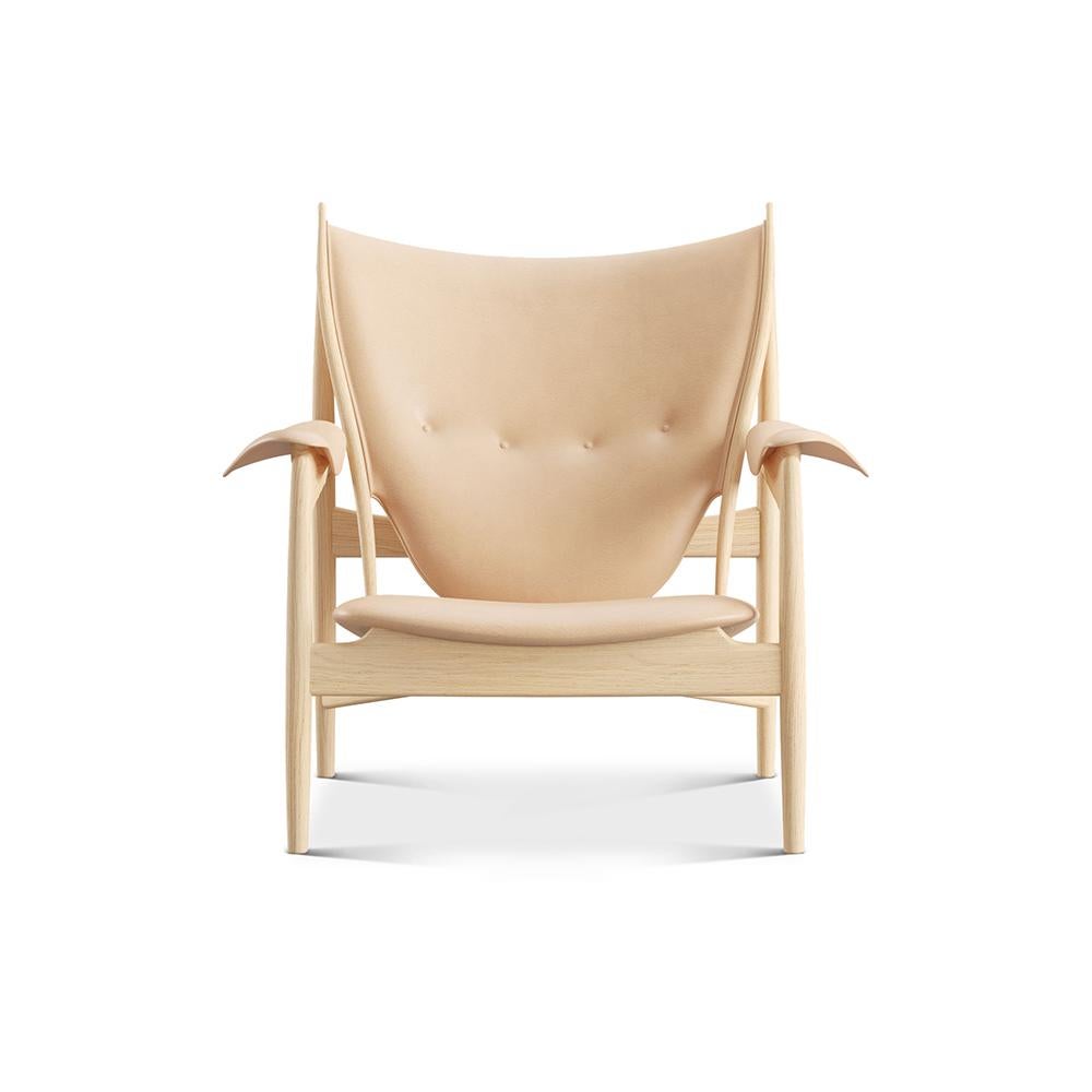 Contemporary Finn Juhl Chieftain Armchair Wood and Leather