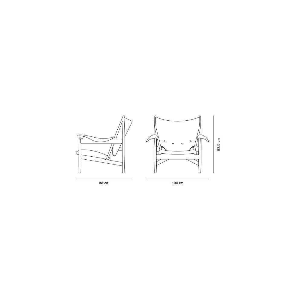 Finn Juhl Poltrona Chieftain Legno e pelle 7