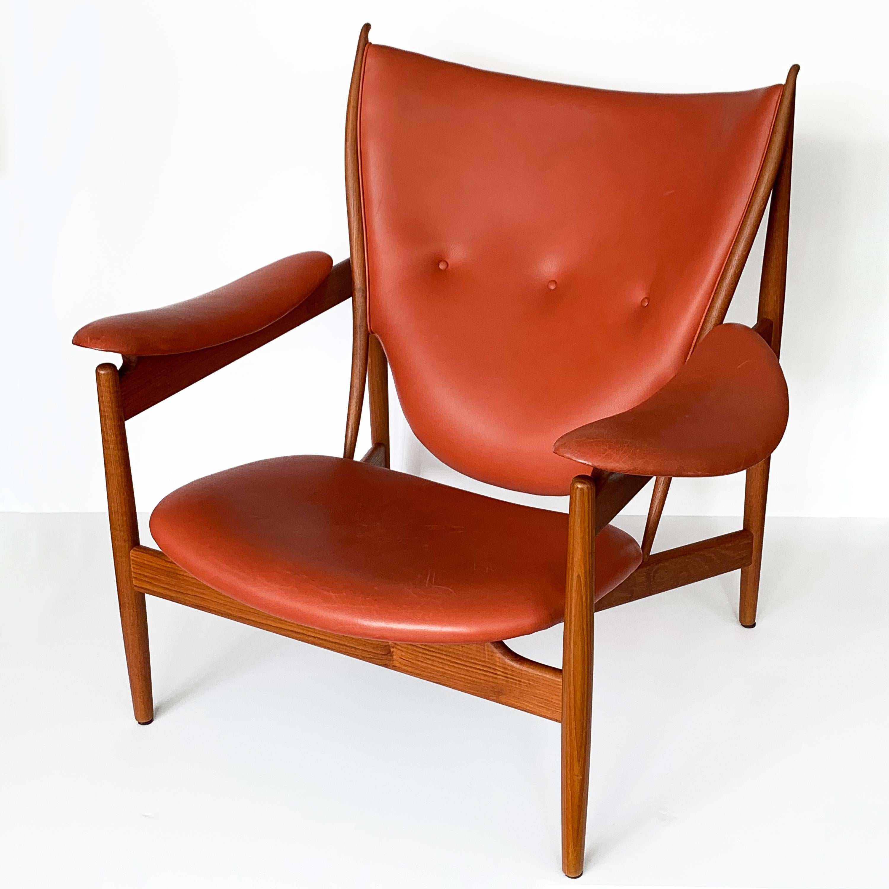 Mid-Century Modern Finn Juhl Chieftain Chair in Teak by Niels Roth Andersen