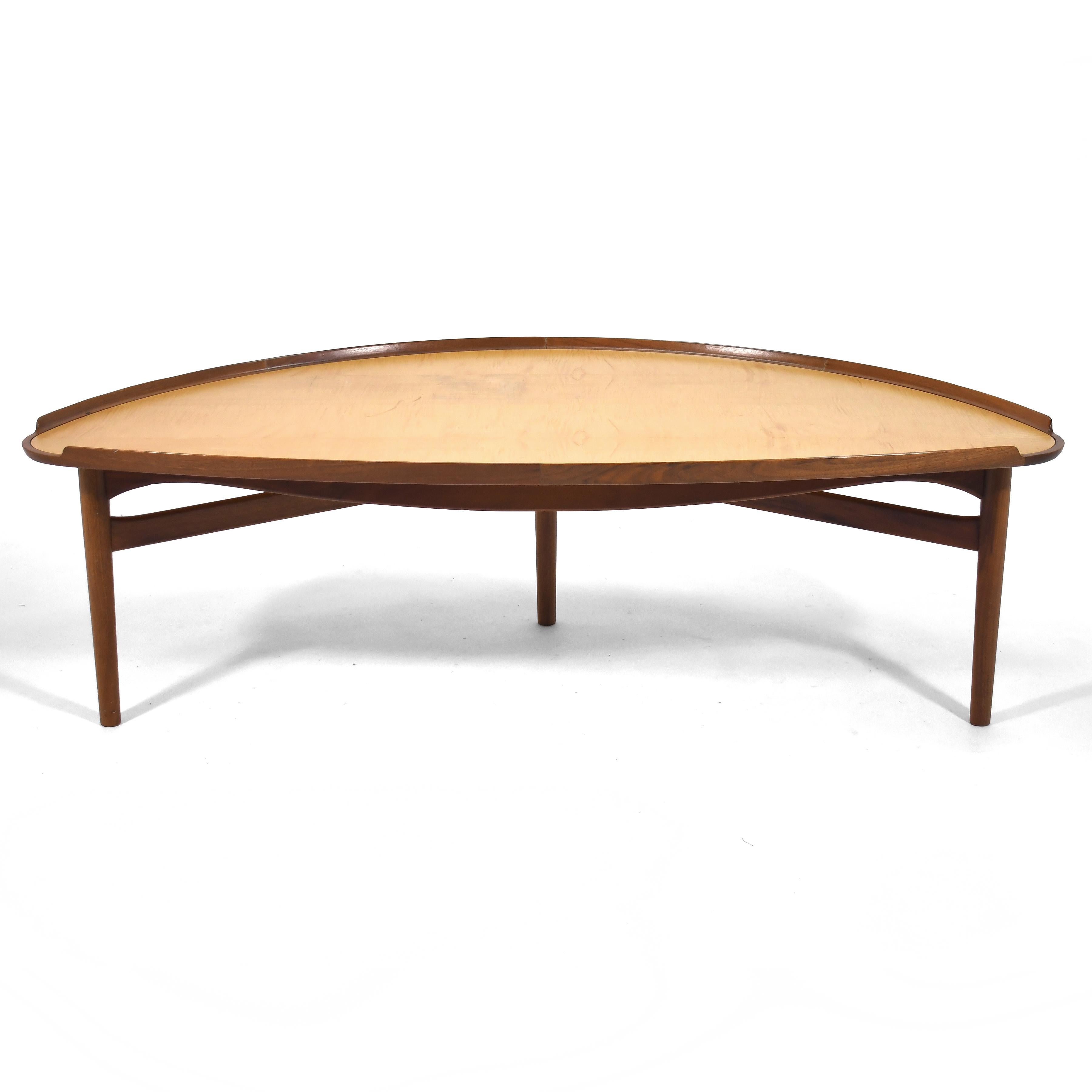 Finn Juhl Coffee Table by Baker In Good Condition For Sale In Highland, IN