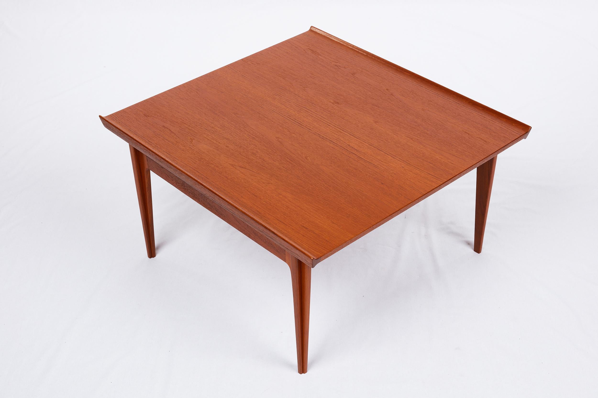 Finn Juhl teak coffee table. Produced by France & Son. Wood has been refinished.