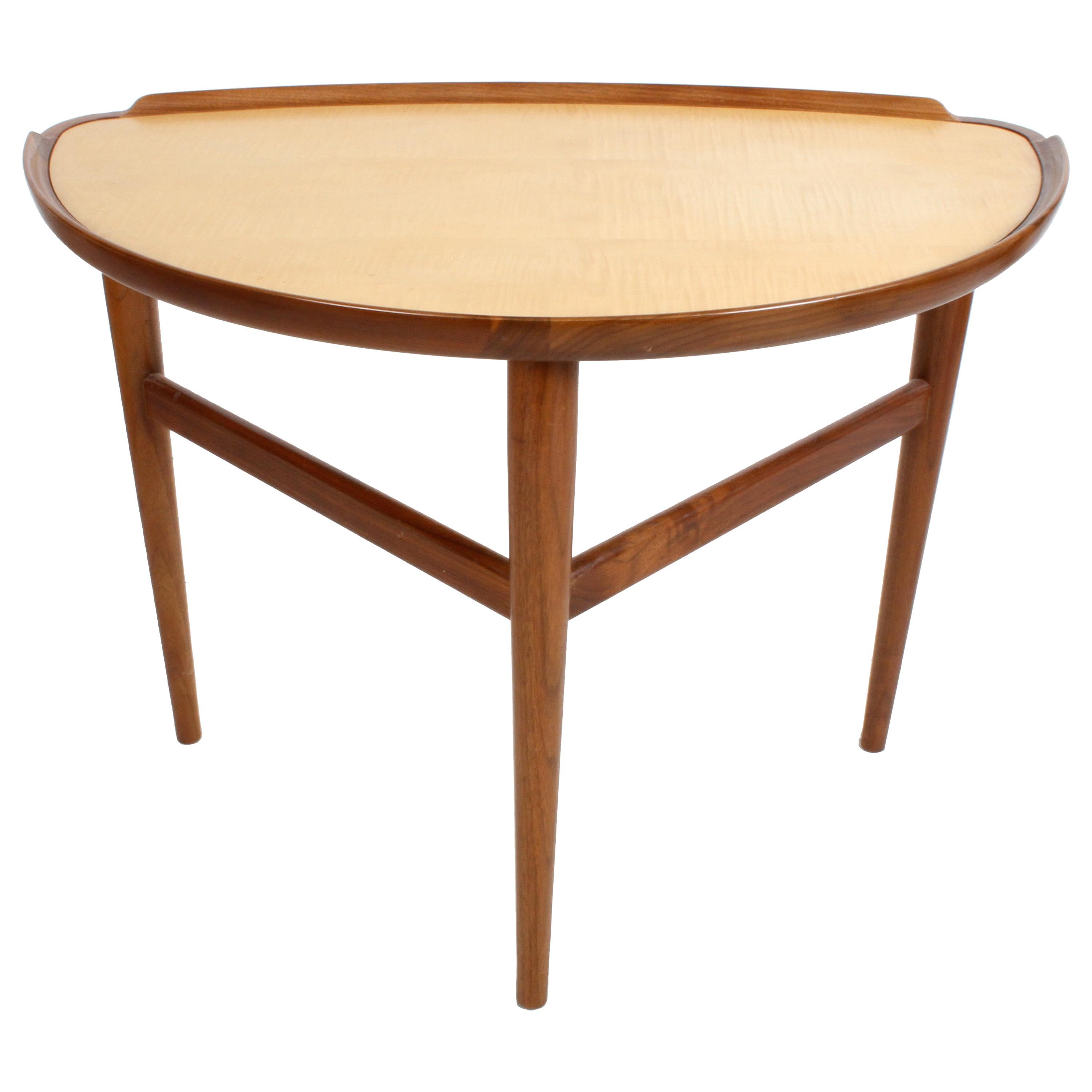 Finn Juhl Danish Modern Design for Baker Furniture Side Table in Walnut