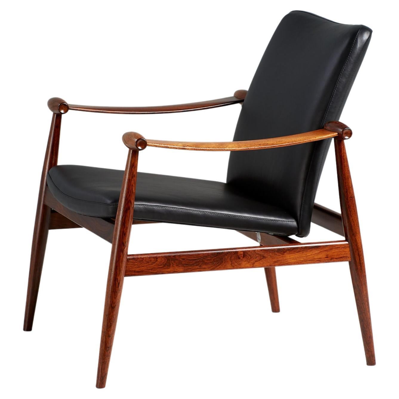 Finn Juhl Danish Rosewood Spade Chair, circa 1960s For Sale