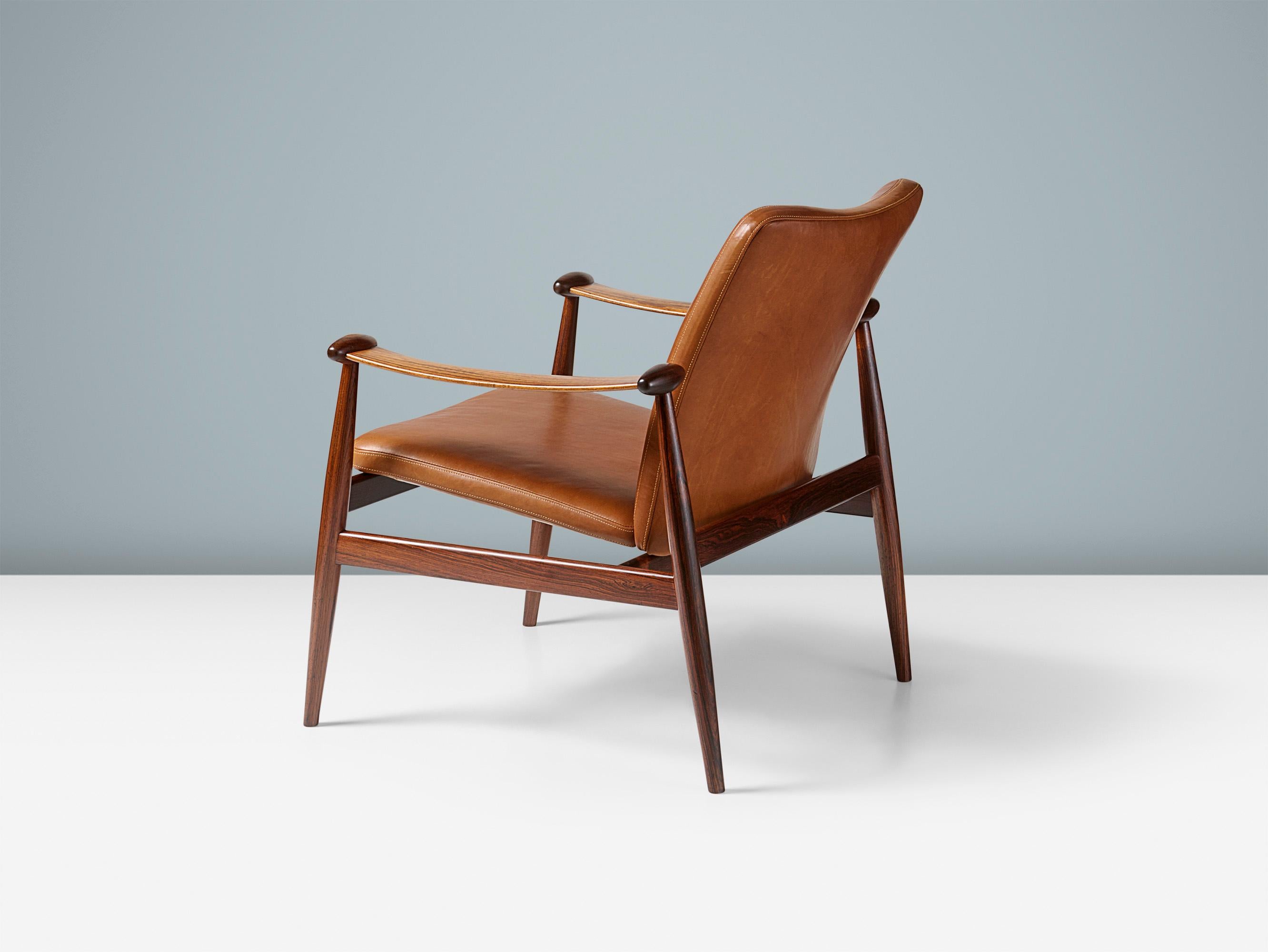 Scandinavian Modern Finn Juhl Danish Rosewood Spade Chair, circa 1960s