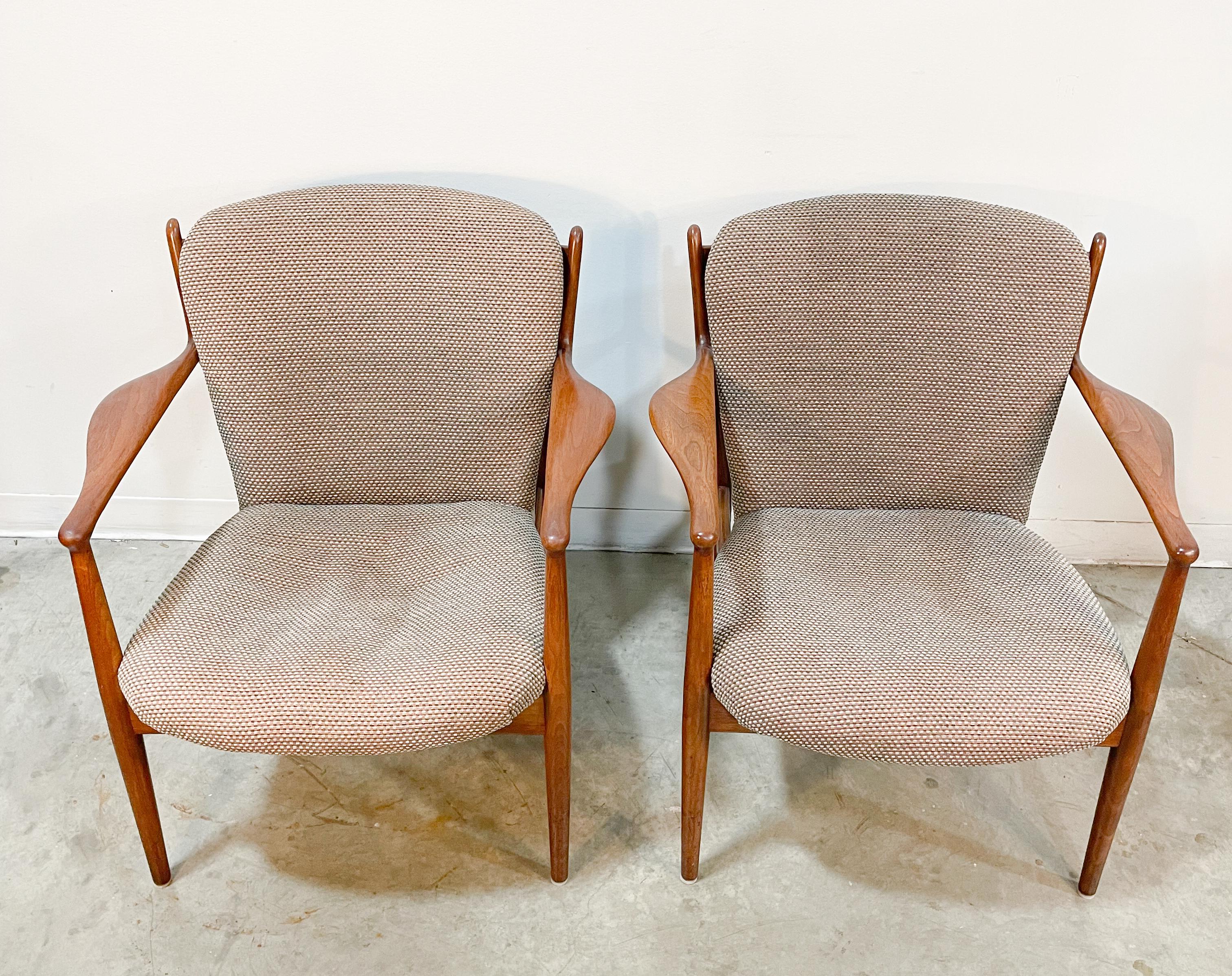 Mid-Century Modern Finn Juhl Delegate Chairs by Baker, 1950s