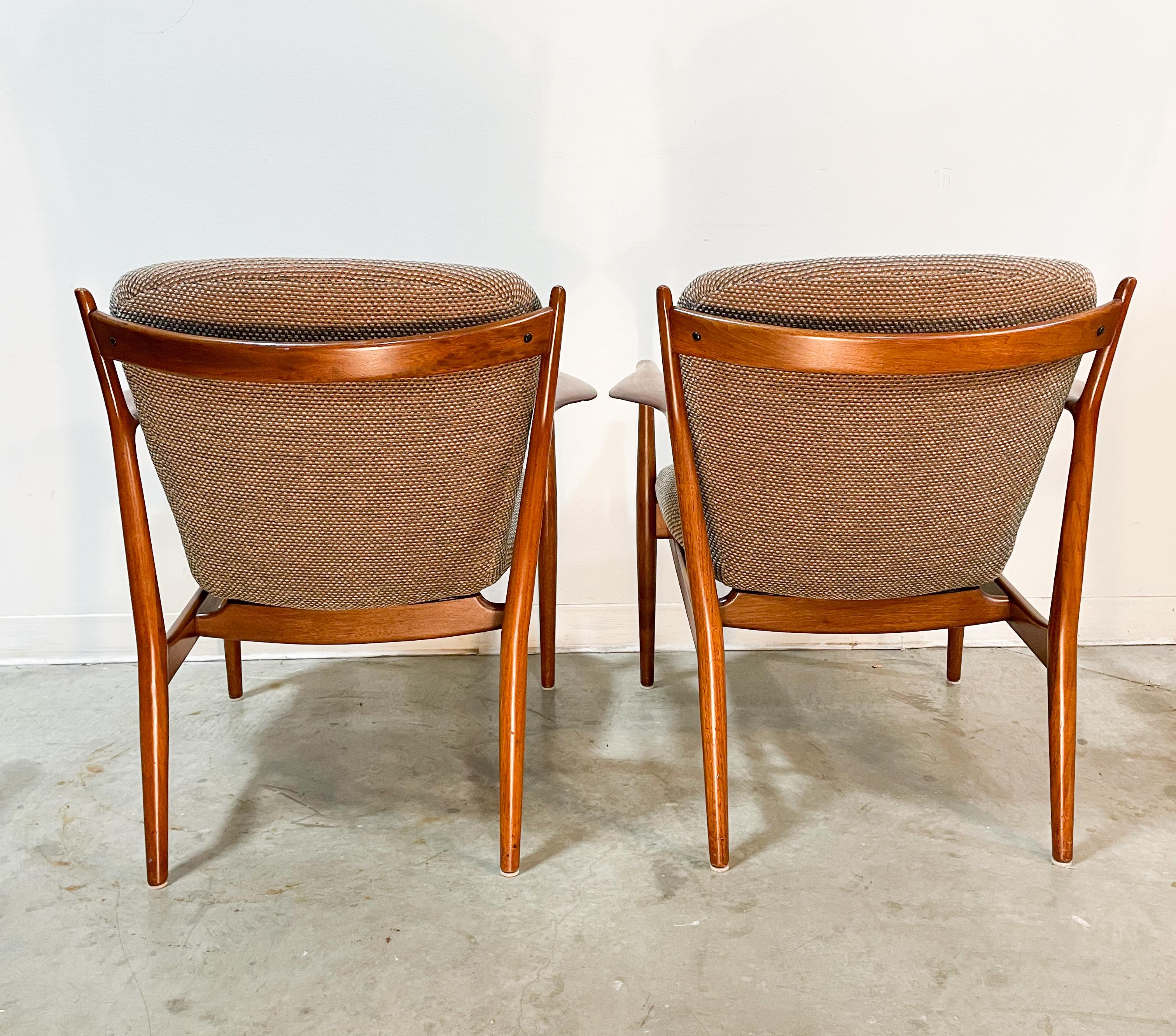 20th Century Finn Juhl Delegate Chairs by Baker, 1950s