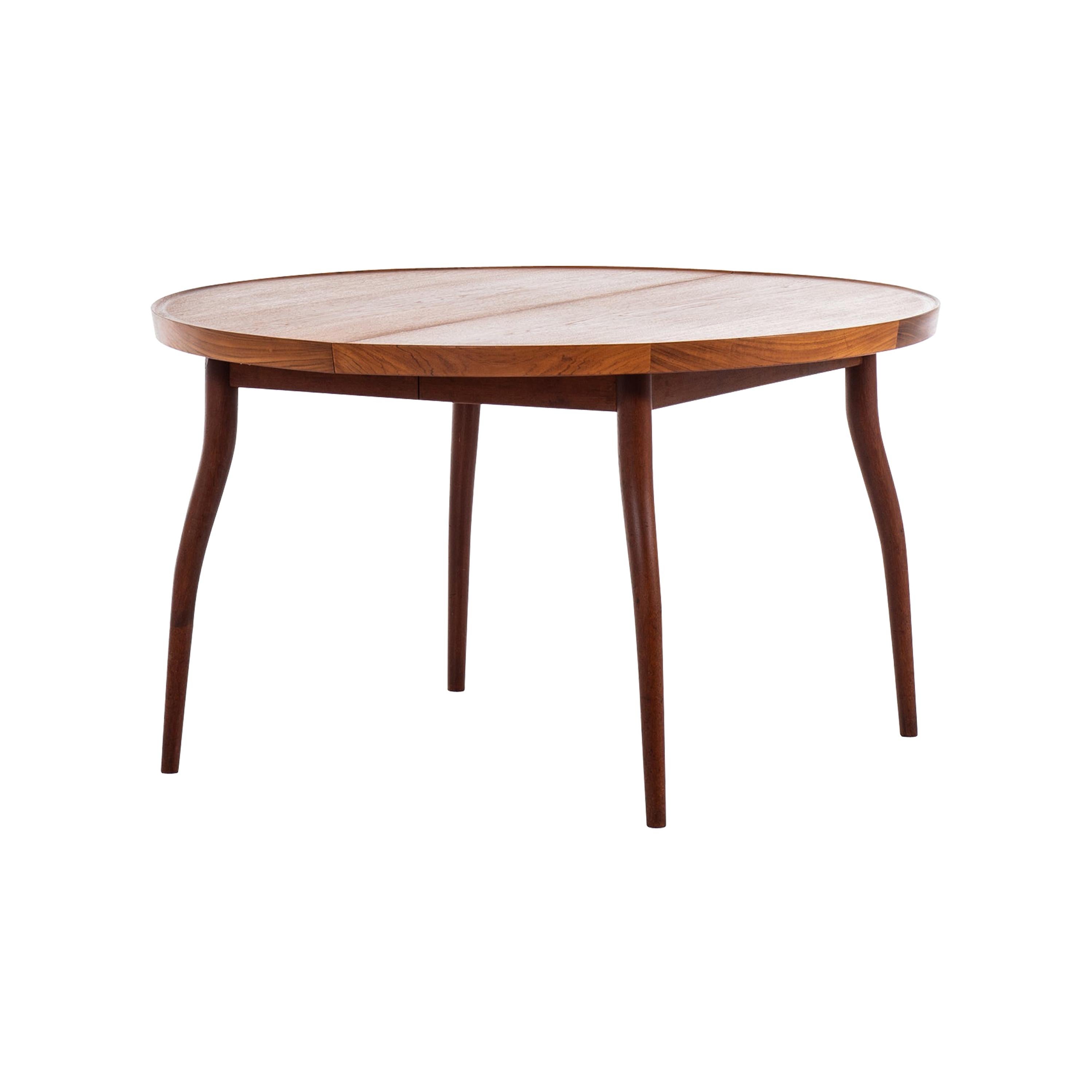 Finn Juhl Dining Table Model NV-56 by Niels Vodder in Denmark