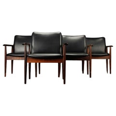 Finn Juhl Diplomat Chairs of Rosewood