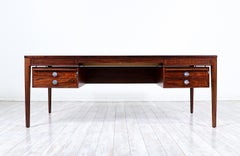 Finn Juhl „“Diplomat“ Chefschreibtisch aus brasilianischem Palisanderholz für France & Son