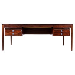Finn Juhl "Diplomat" Executive Brazilian Rosewood Desk for France & Son
