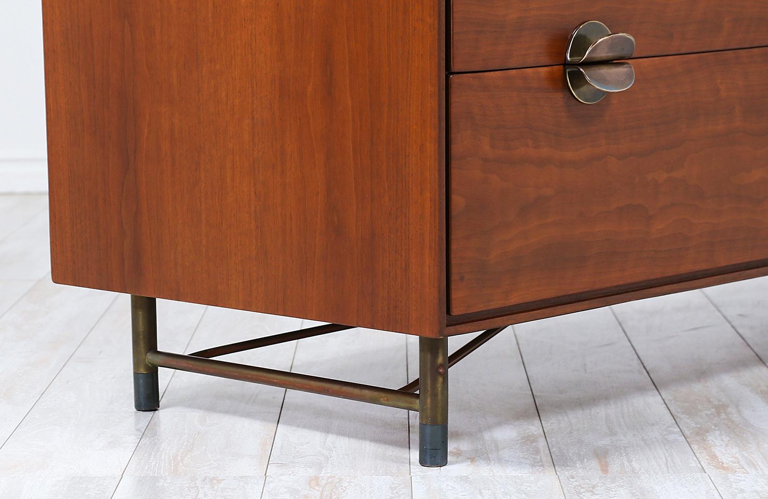 Finn Juhl Dresser with Brass Accents for Baker Furniture 3