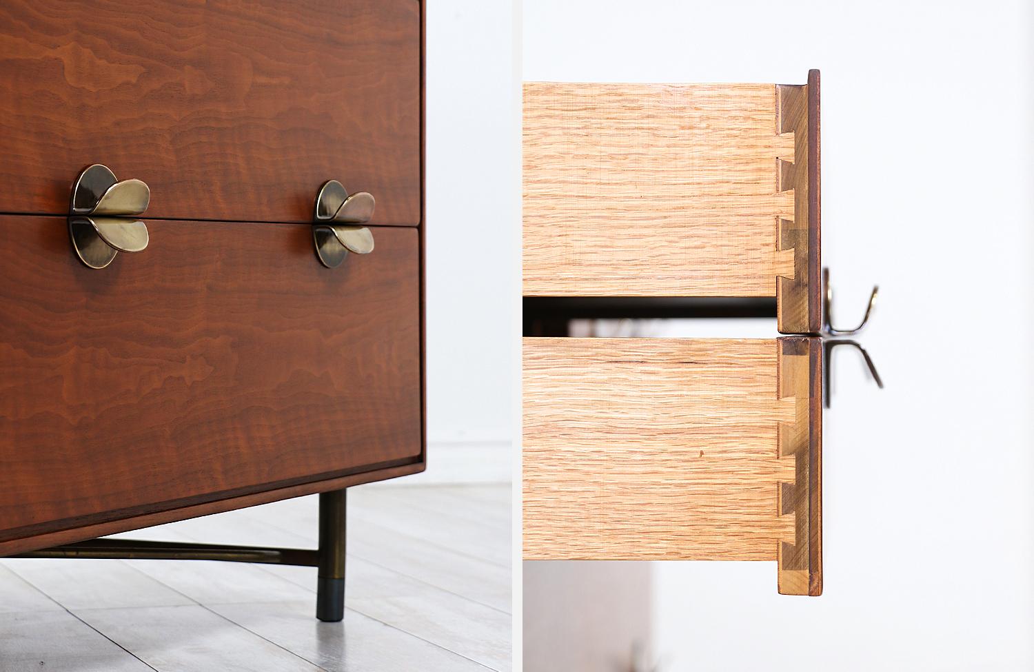 Finn Juhl Dresser with Brass Accents for Baker Furniture 5