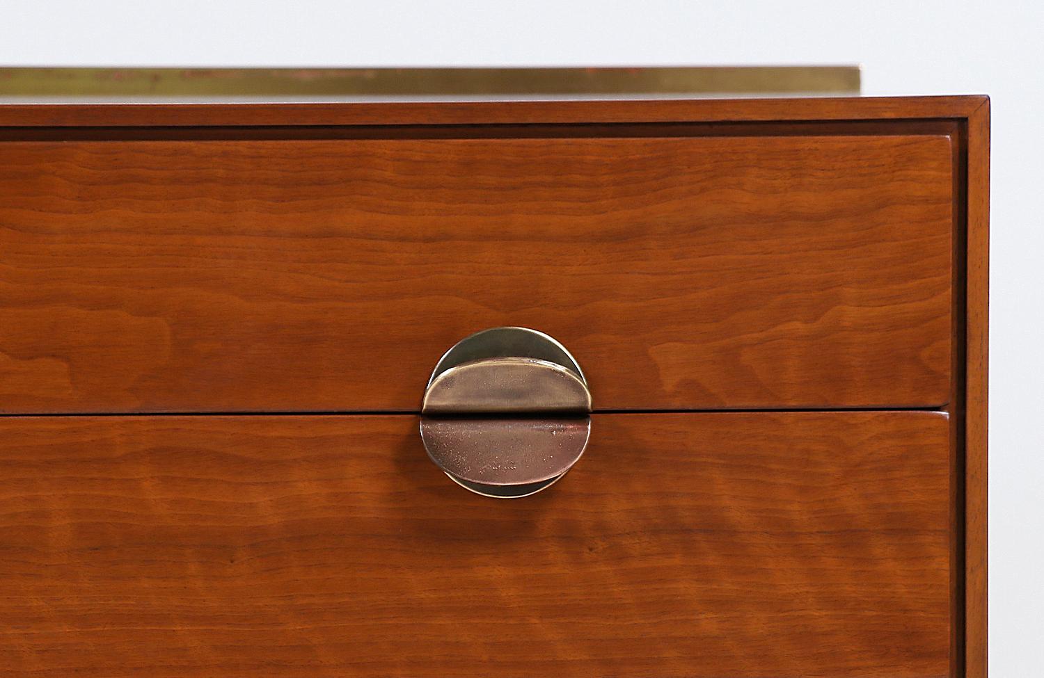 Finn Juhl Dresser with Brass Accents for Baker Furniture 1