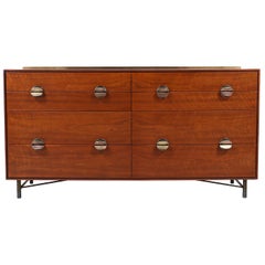 Finn Juhl Dresser with Brass Accents for Baker Furniture