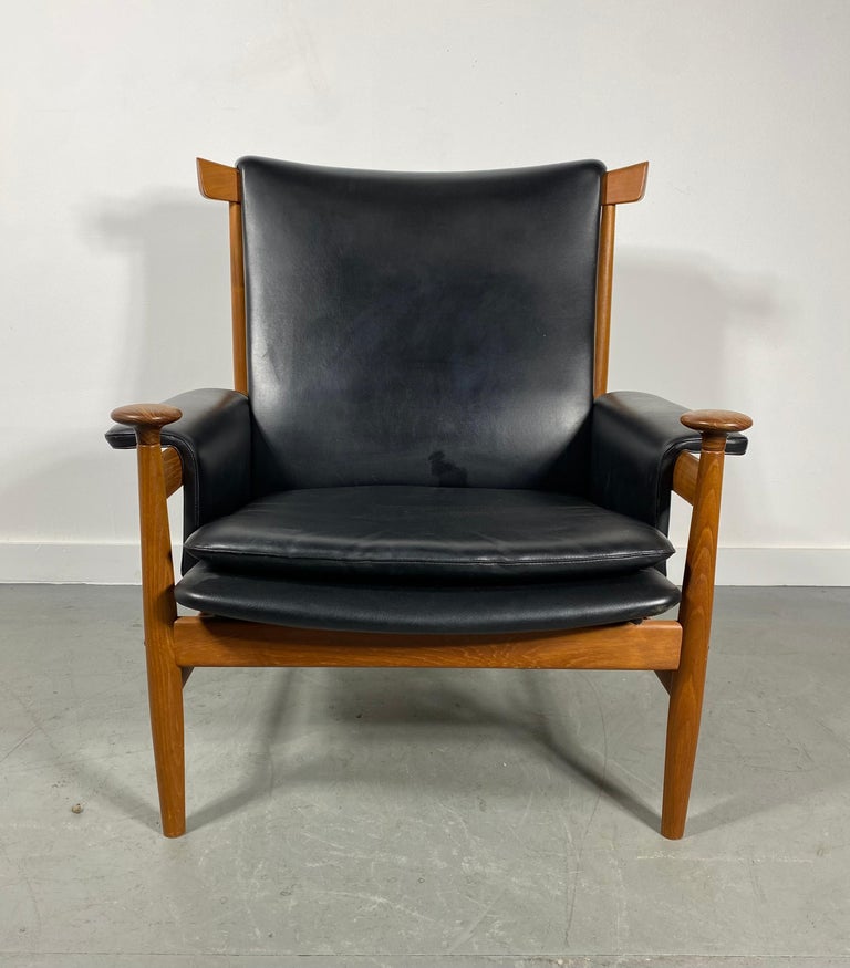 Finn Juhl Easy Chair and Ottoman Bwana by France and Daverkosen