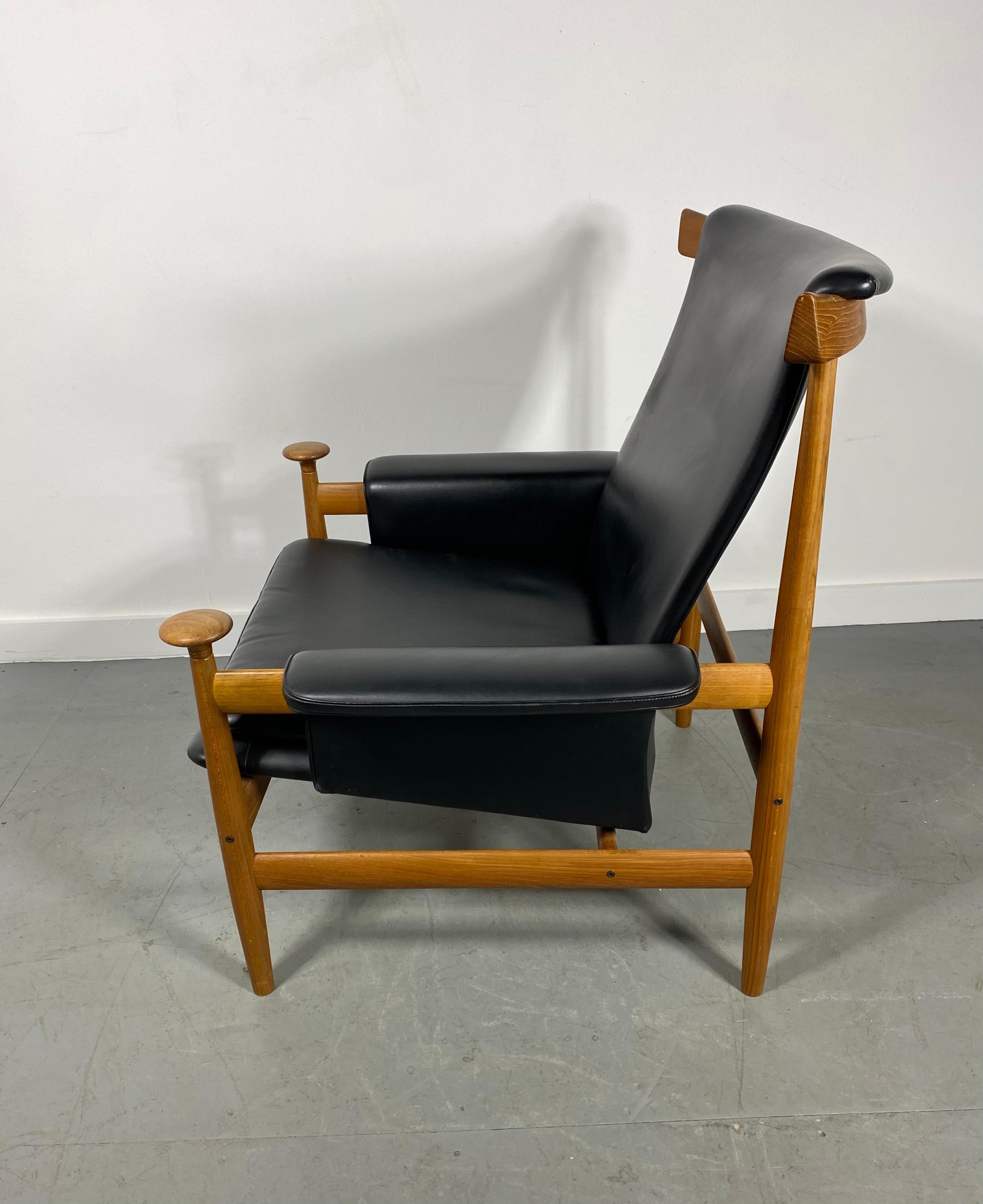 Finn Juhl Easy Chair and Ottoman Bwana by France & Daverkosen / Denmark 10