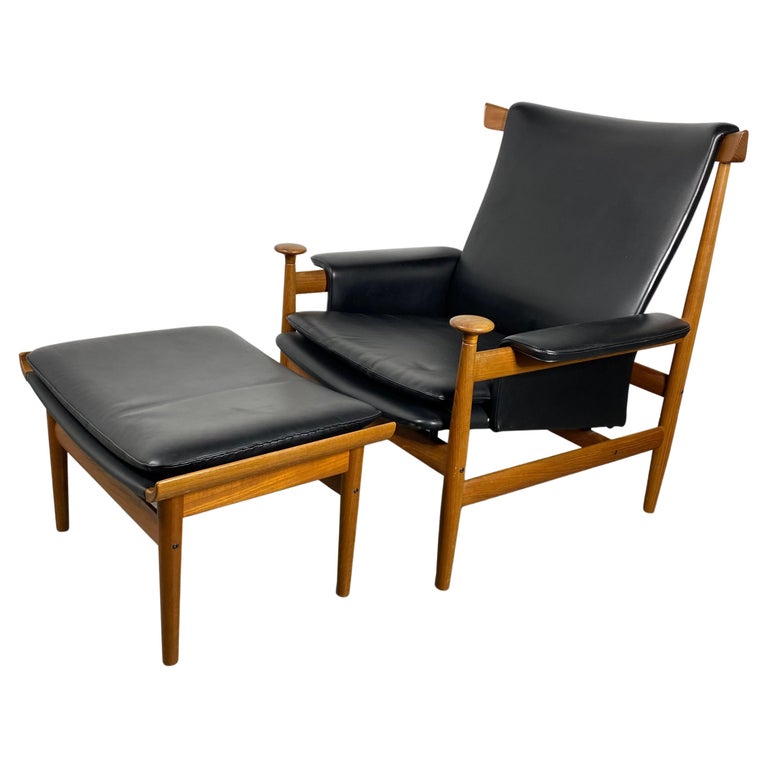 Finn Juhl Easy Chair and Ottoman Bwana by France and Daverkosen